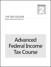 Our Advanced Federal Income Tax Course.